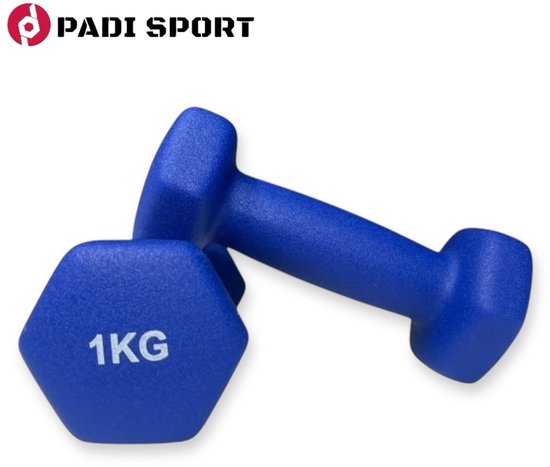 Padisport Dumbells 1 Kg - 1 Kg Dumbell - Gewichten 1 Kg - Gewichtjes 1 Kg - Gewicht 1 Kg - Dumbells