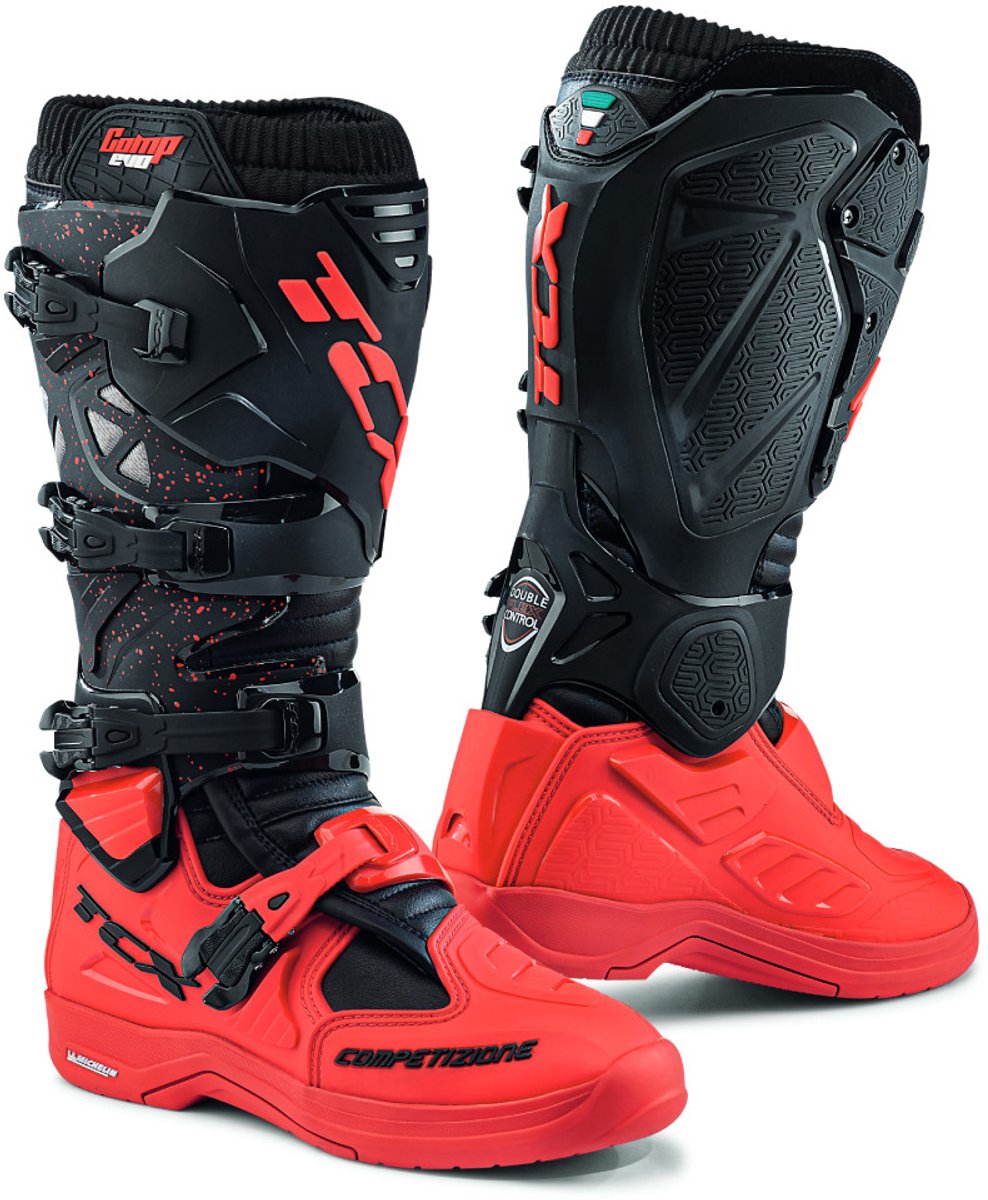 TCX Comp Evo 2 Michelin Zwart Rood - Laars