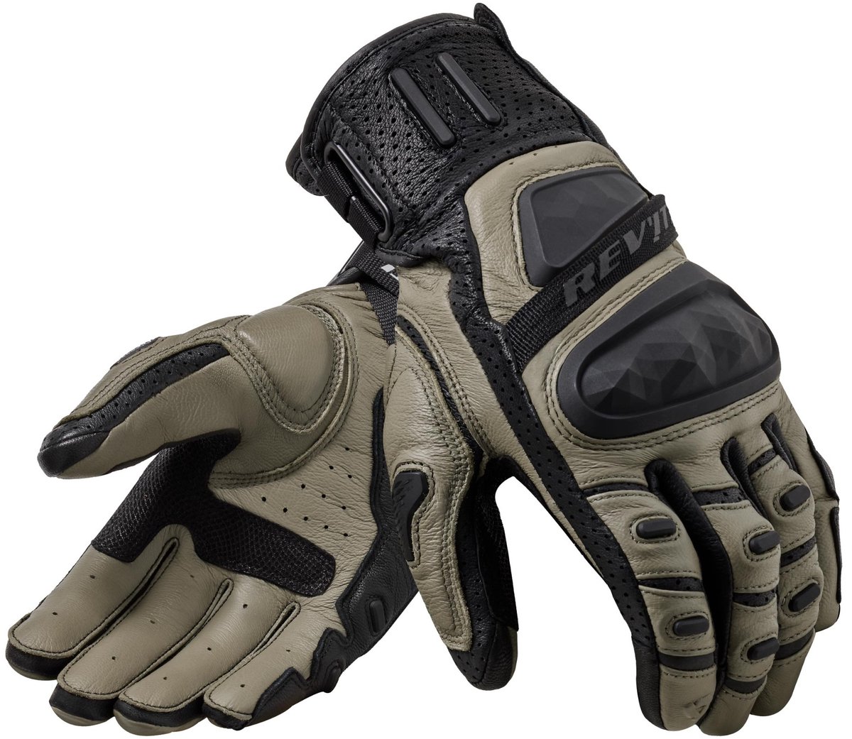 REV'IT! Cayenne 2 Zwart Zand - Maat M - Handschoen