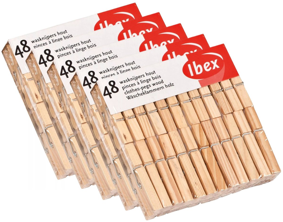 Goedkoopste Wasknijpers - 240x - hout - knijpers - wasspelden - wasgoed ophangen