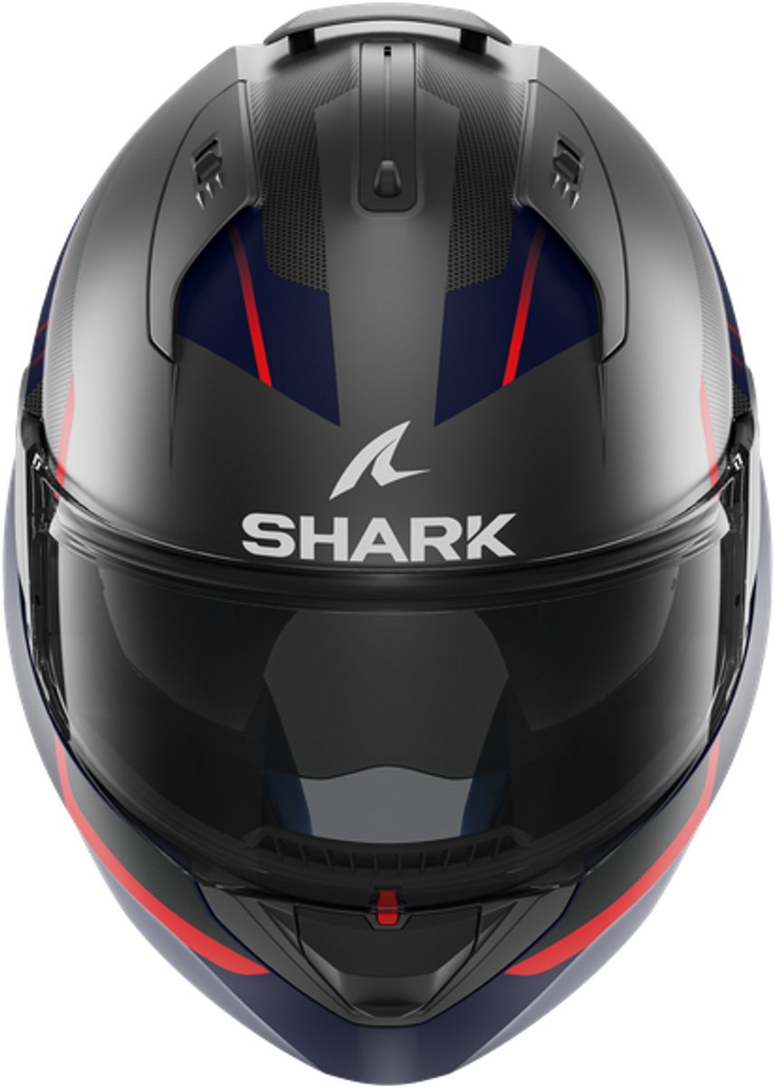 Shark Evo ES Kryd Mat Antraciet Blauw Rood ABR Systeemhelm - Maat XS - Helm – foto 7