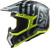 Casque Offroad LS2 MX703 C X- Force Barrier Blauw - Taille XL - Casque