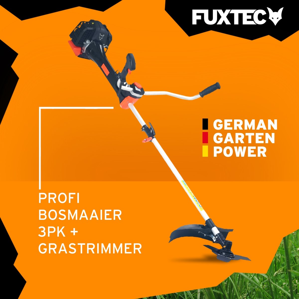 Bol.com FUXTEC FX-PS152 Benzine Bosmaaier 2-in-1 – 52cc 2-takt – 3 PK – Met draad & mes – Comfort draagharnas – Antivibratiesysteem aanbieding