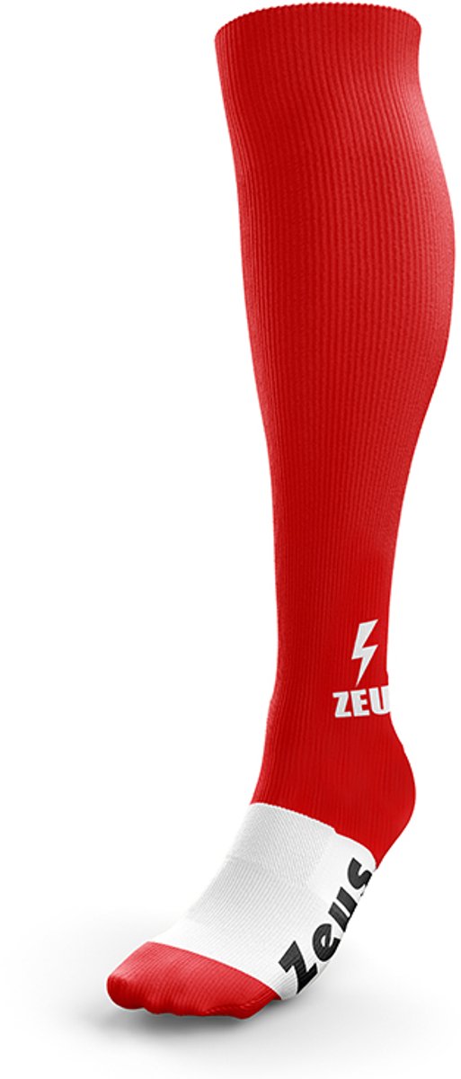 Voetbalsokken/Sportsokken Zeus Calza Energy, kleur Rood, maat 34-38 (boy)