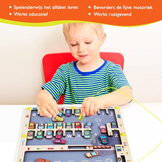 Alfabet leren - Educatief kinderspeelgoed - alfabet speelgoed - letters leren spelenderwijs - Montessori speelgoed alfabet - speelgoed met letters en cijfers