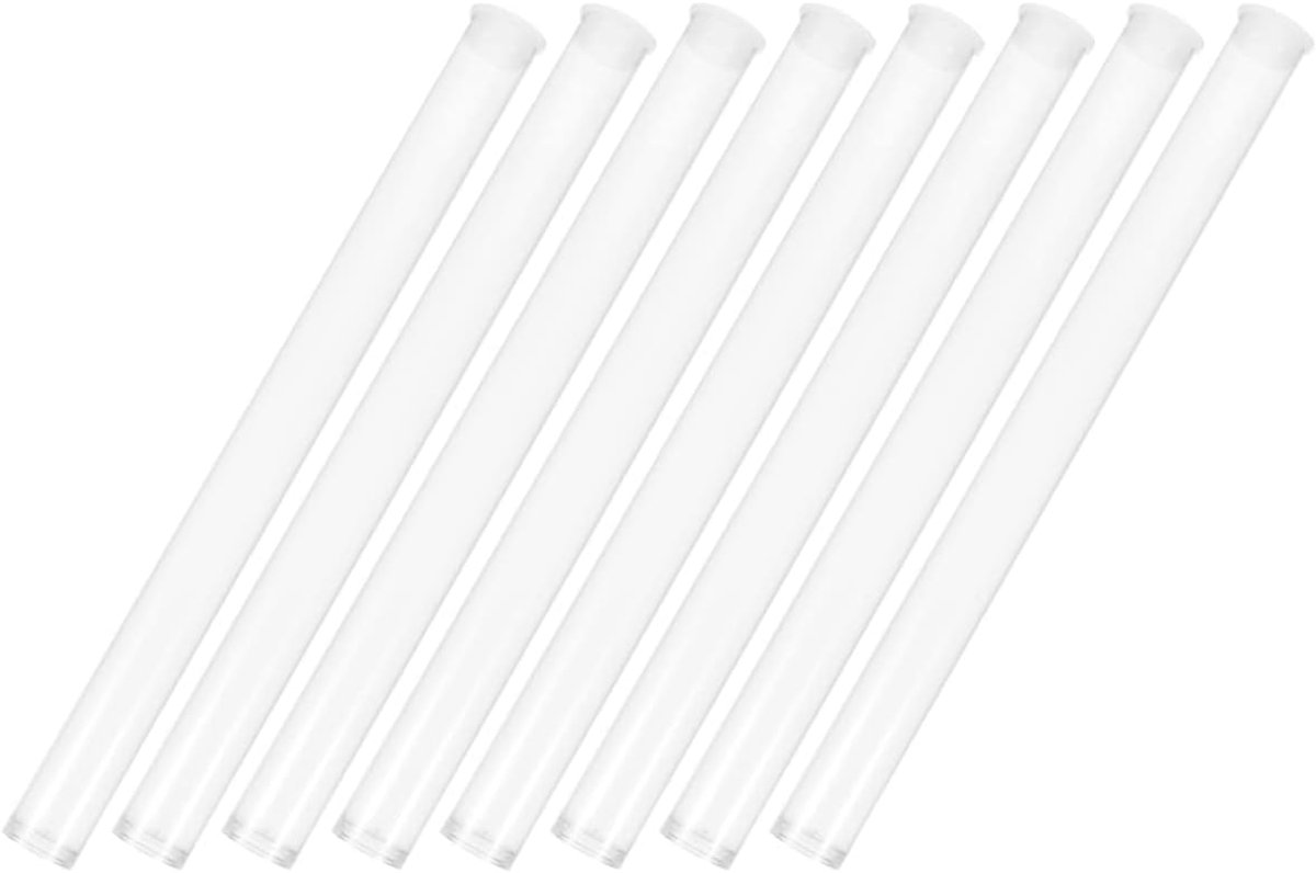 8 stuks plastic wierookstokjes wierookstokjes transparante wierookbuisjes wierookstokjespakket buisjes wierookstokjescontainer wierookstokjeshouder geurstokjeshouder pvc