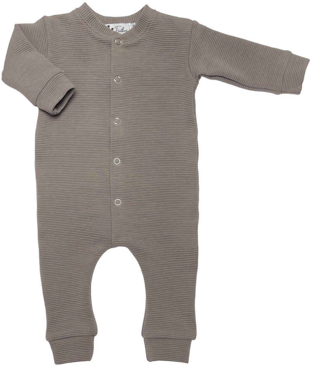 Boxpakje - Rib - Taupe - maat 62/68