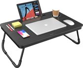 Sounix Bedtafel - Laptoptafel - Inklapbaar - Banktafel - Ontbijttafeltje - Zwart