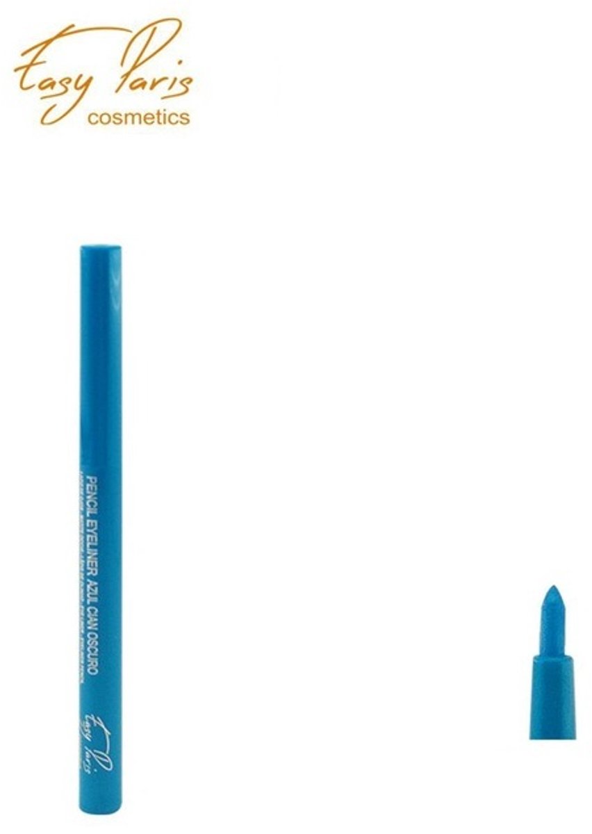 Easy Paris Cosmetics - Cyaan Blauw oogpotlood, draaibaar / Automatic Eye Pencil - Waterproof - Nummer 36 Azul Cian Oscuro - 1 stuks