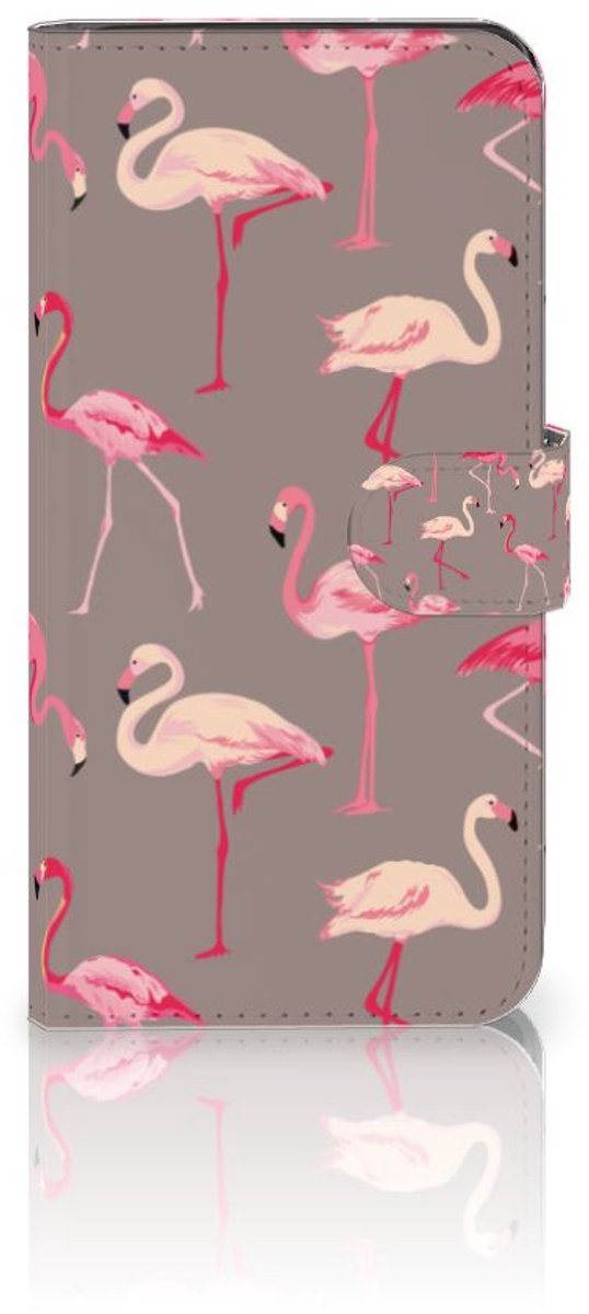 Google Pixel 8A Telefoonhoesje met Pasjes Flamingo