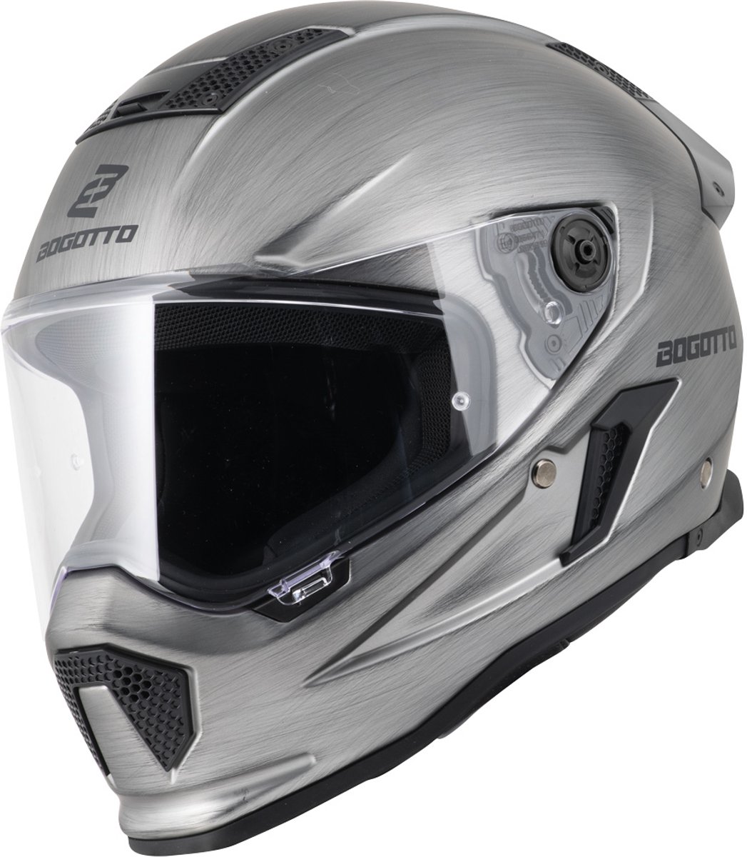 Bogotto Rapto Grijs Zilver Integraalhelm - Maat XL - Helm