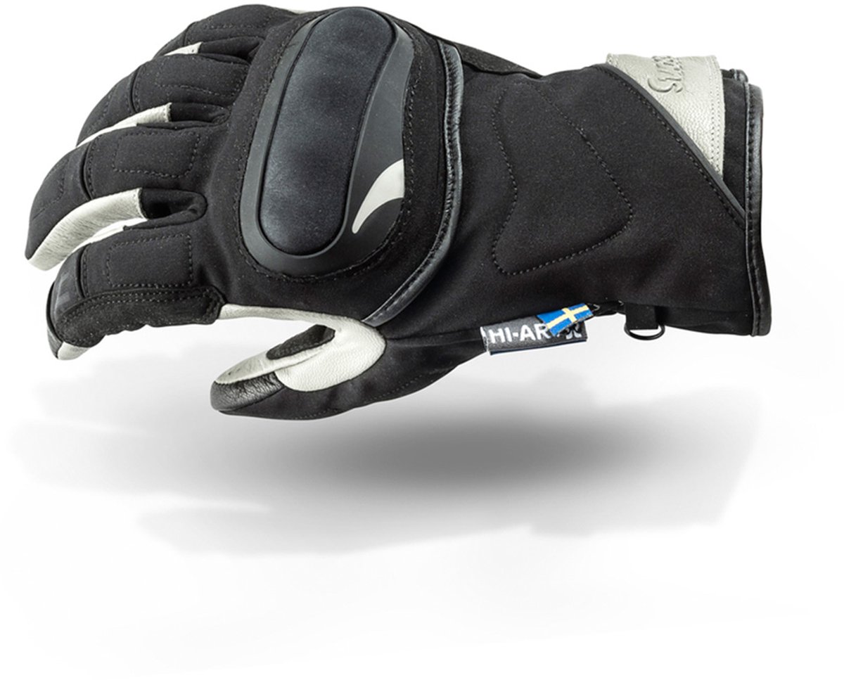 Halvarssons Oleby Zwart Grijs Handschoenen - Handschoen