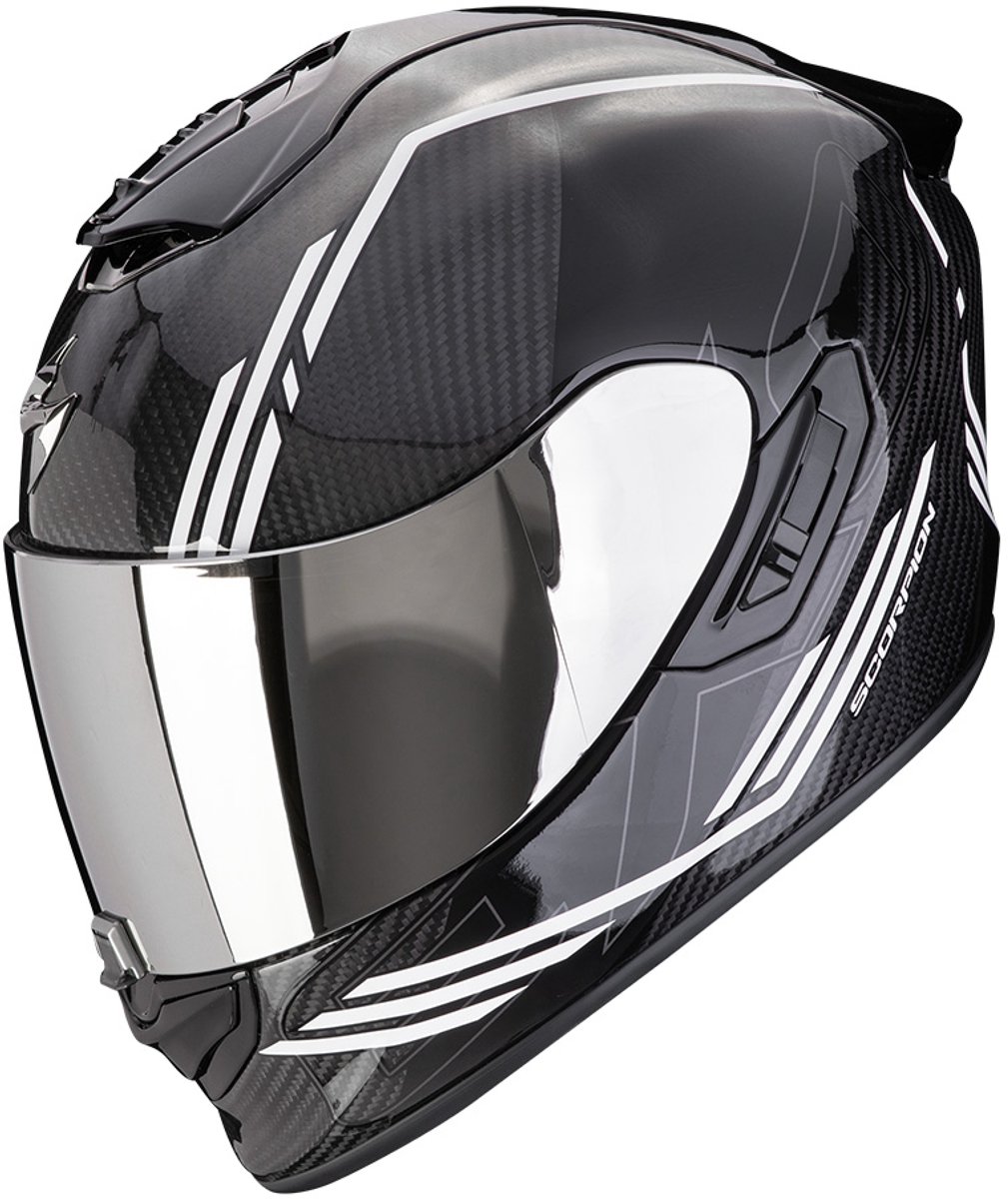 Scorpion EXO-1400 Evo 2 Carbon Air Reika Zwart-Wit Integraalhelm - Helm