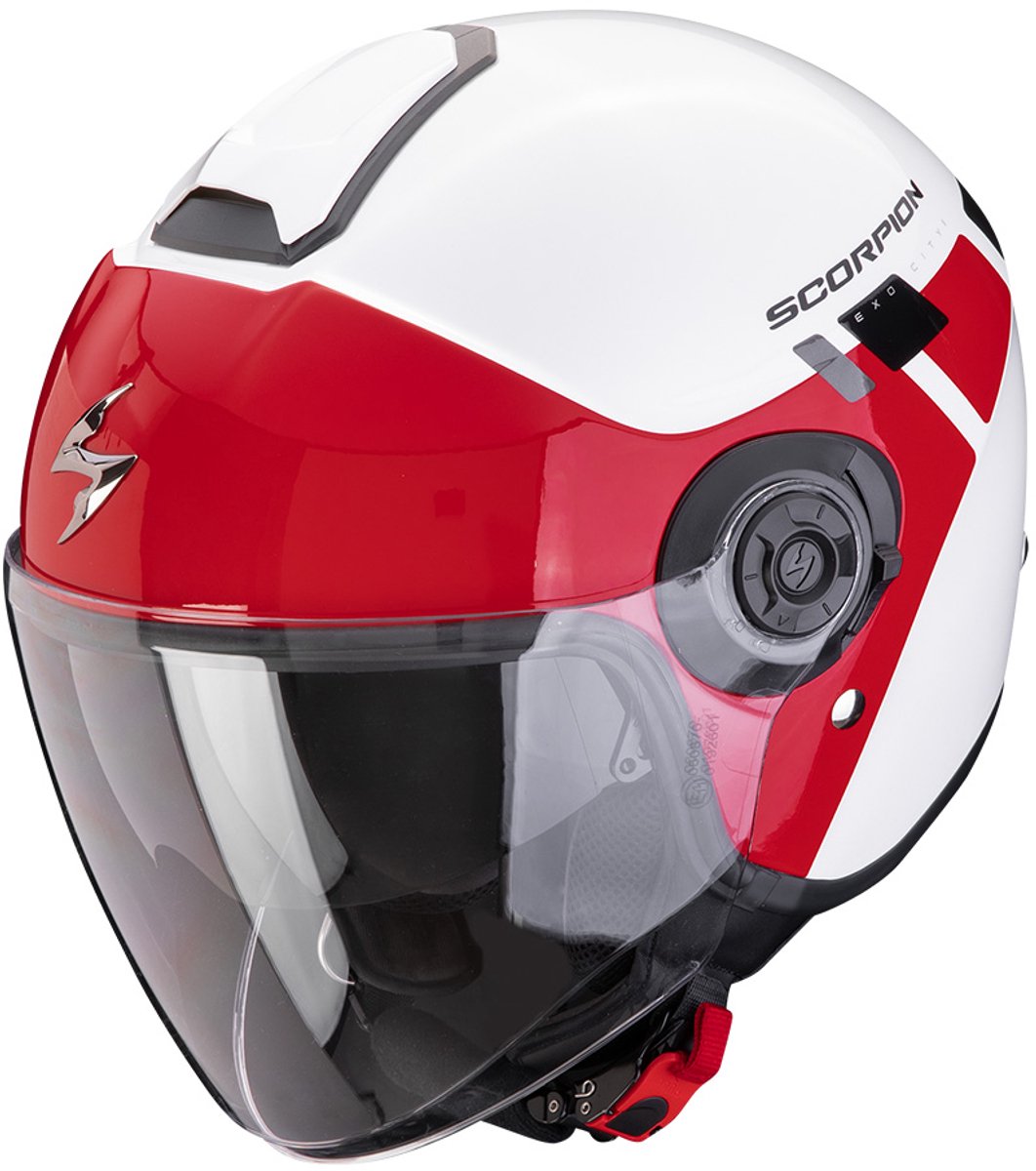 Scorpion Exo-City II Mall Wit-Rood Jet Helm - Helm