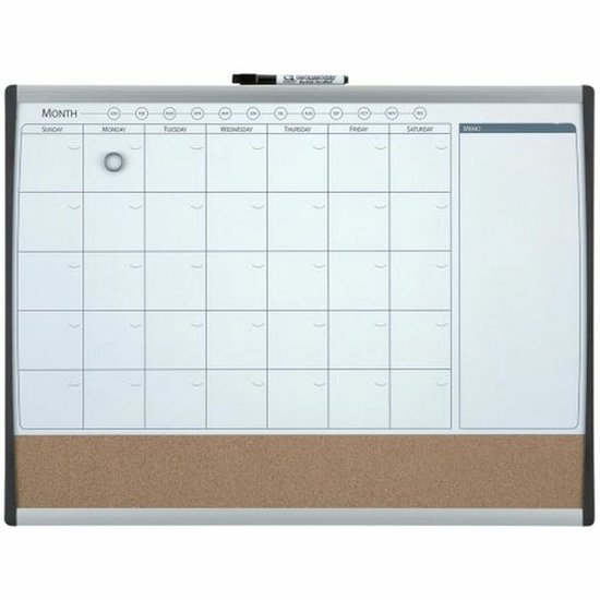 Nobo Maandplanner - 58,5 x 43,0 cm - Inclusief Magneet, Marker En Wisser