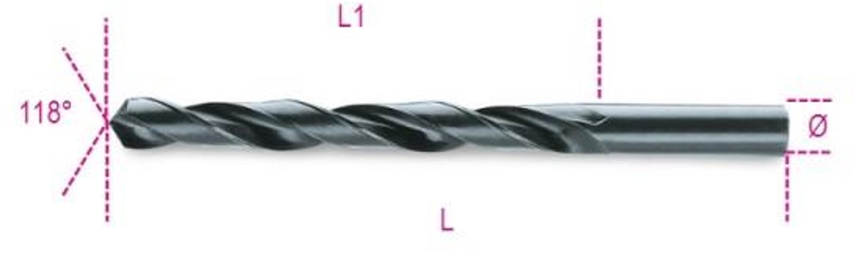 Beta 410 3,00-SPIRAALBOREN HSS, KORTE