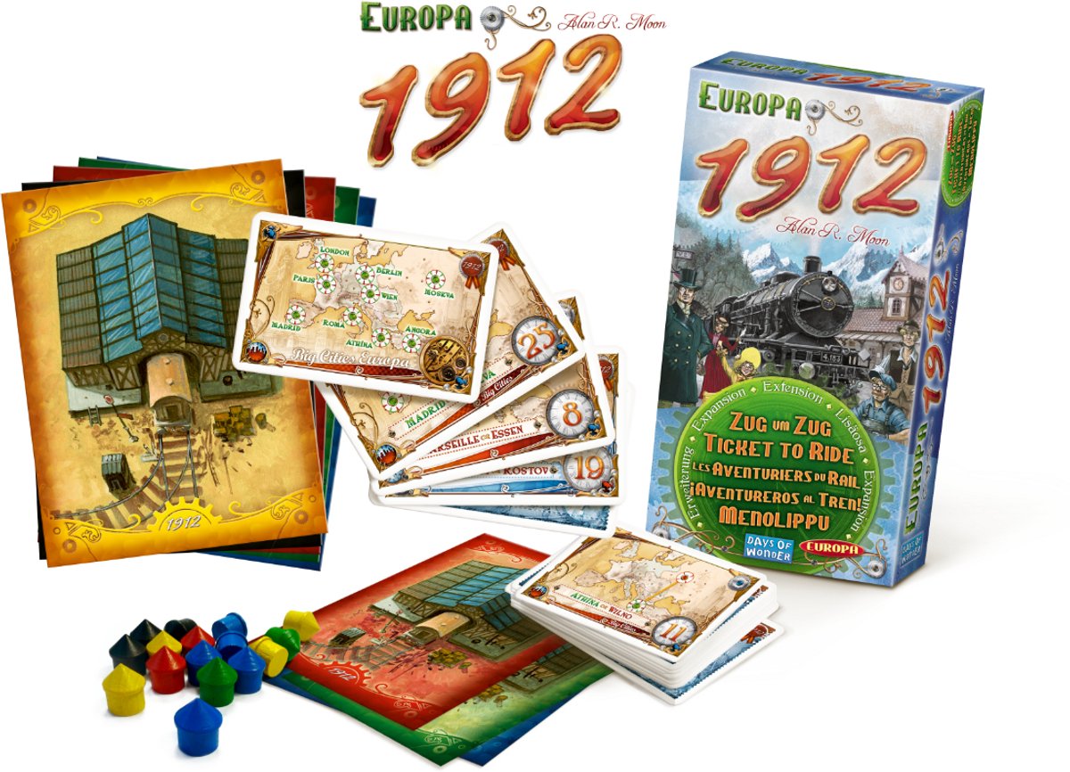 Days of Wonder - Ticket to Ride Europa 1912 - Uitbreiding voor Europe - Bordspel — afbeelding 5