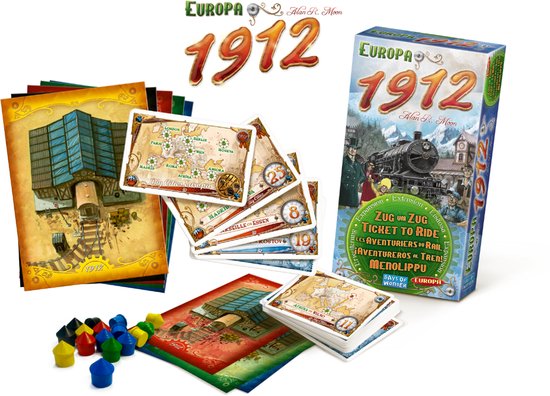 Days of Wonder - Ticket to Ride Europa 1912 - Uitbreiding voor Europe - Bordspel