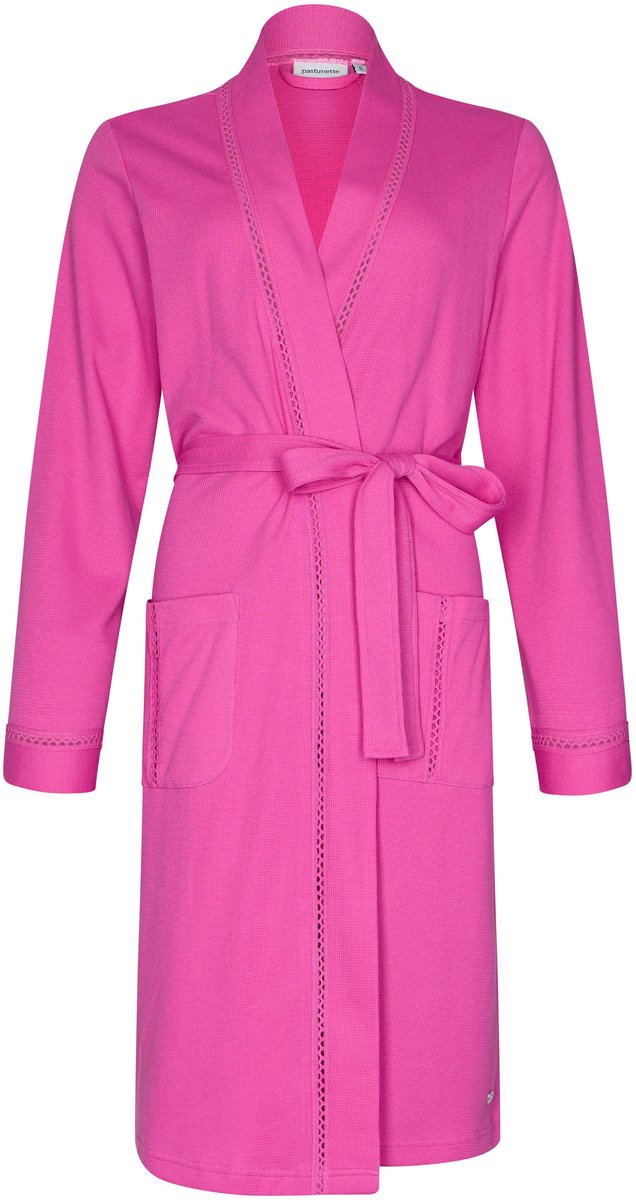 Pastunette Badjas Pink Dream - Wafelstof - Roze - Maat XXL