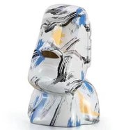 Luxe Witte Marmerlook Moai Tissue Box Houder – Elegant Design Accessoire voor Thuis, Hotel of Praktijk – Premium Kwaliteit