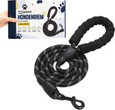 All 4 Pets Supply Hondenriem - 2 Meter - Reflecterend - Honden Riem - Leiband Hond - Looplijn - Hondentuig - Dog Leash - Zwart