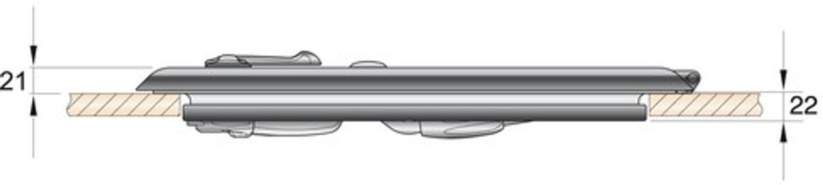 Vetus Altus dekluik type-2626, 260 x 260mm