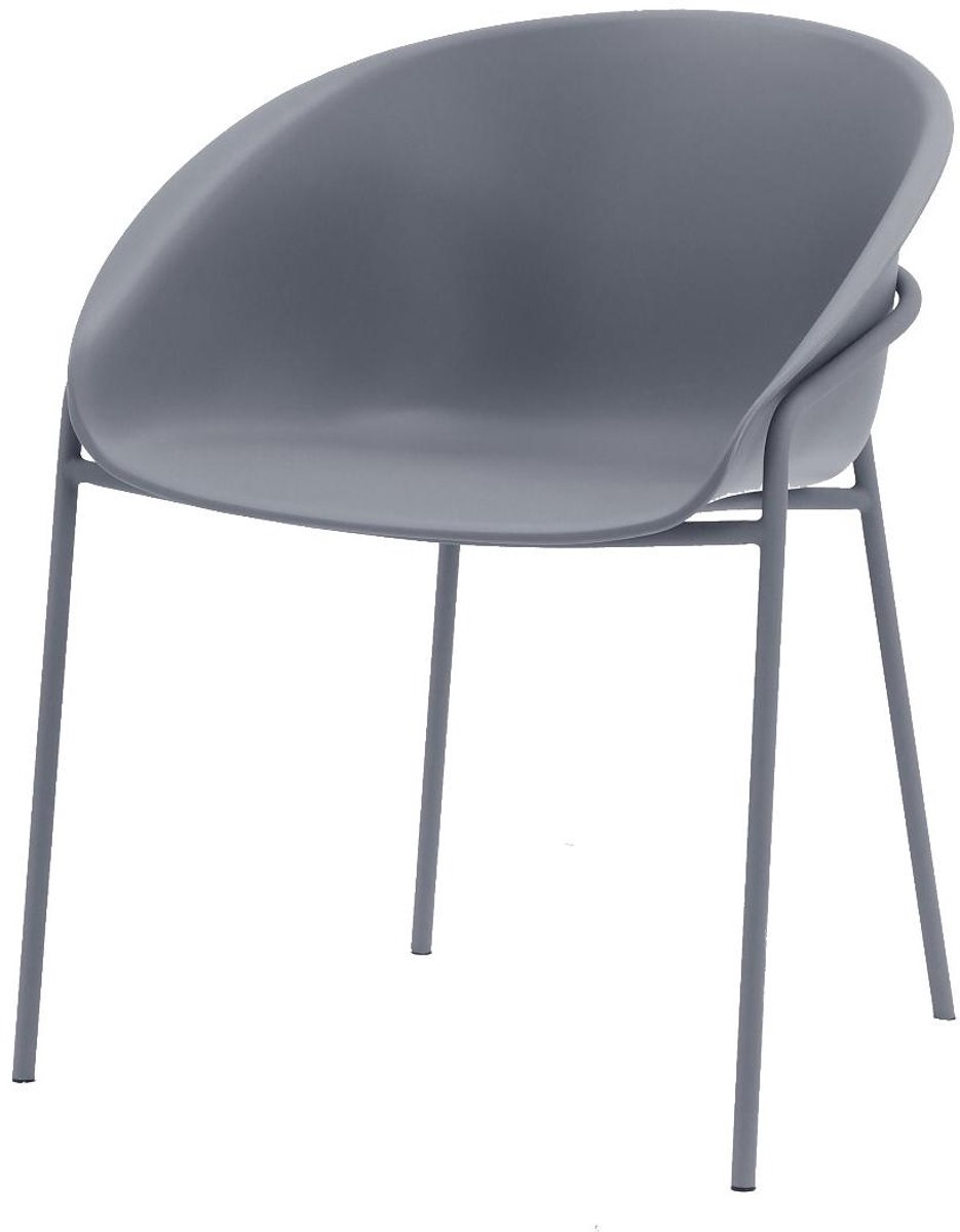 DS4U - Ella kunststof tuinstoel - grijs