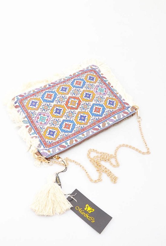 Sac femme style Ibiza/ Motifs Hippie 30x22cm