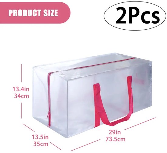 VENO 10 Pack Heavy Duty verhuiszakken voor kleding, extra grote