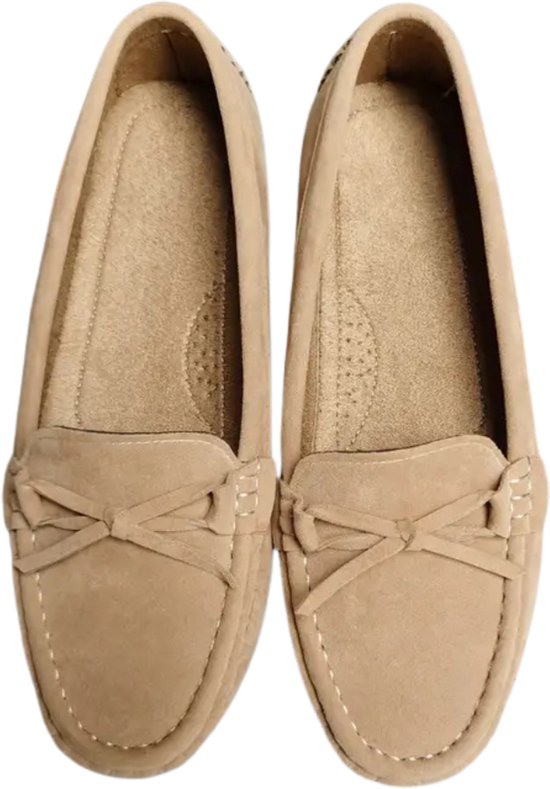 Bovista Loafers Dames - Met Hak - Damesschoenen - Instappers - Abrikoos - Maat 40.5