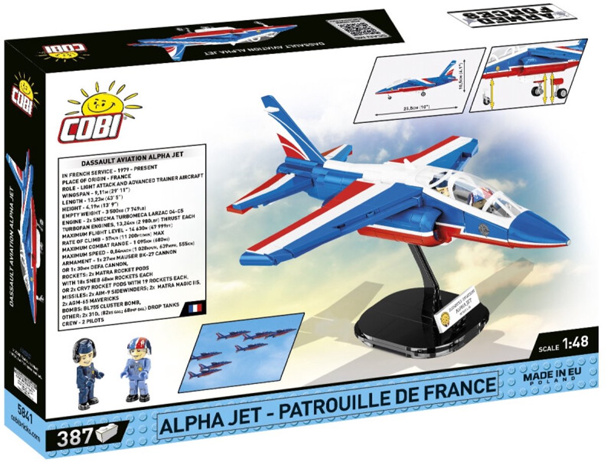COBI Armed Forces - Alpha Jet Patrouille de France Constructiespeelgoed thumbnail 3