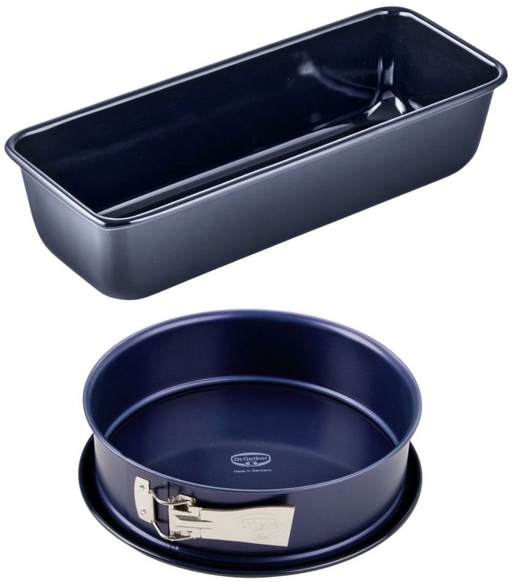 Cakevorm 30 cm en taartvorm 26 cm in emaille Dr. Oetker Back Liebe
