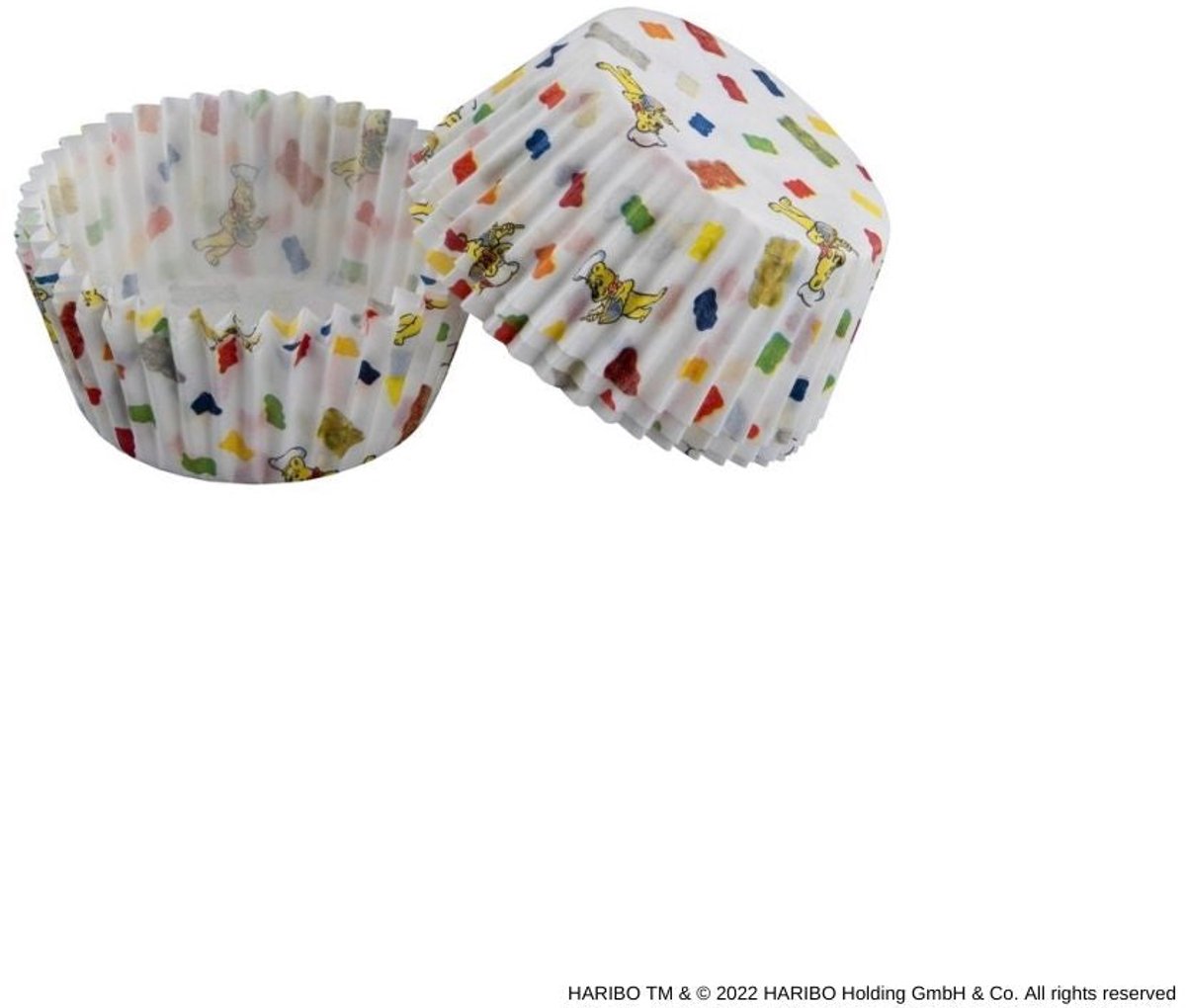 Set van 50 papieren muffinvormpjes 6 cm Zenker Haribo