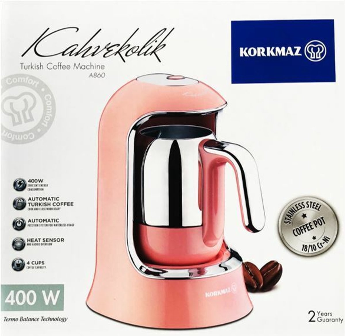 Korkmaz Kahvekolik - Koffiezetapparaat - Pink
