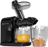 KitchenBrothers Slowjuicer - Compact - Juicer - Groenten en Fruitpers - 45 mm - 500 ml - Zwart