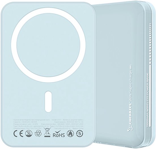 Cherries - Powerbank 10000 mah - Geschikt Voor MagSafe - Cherries - €59,00