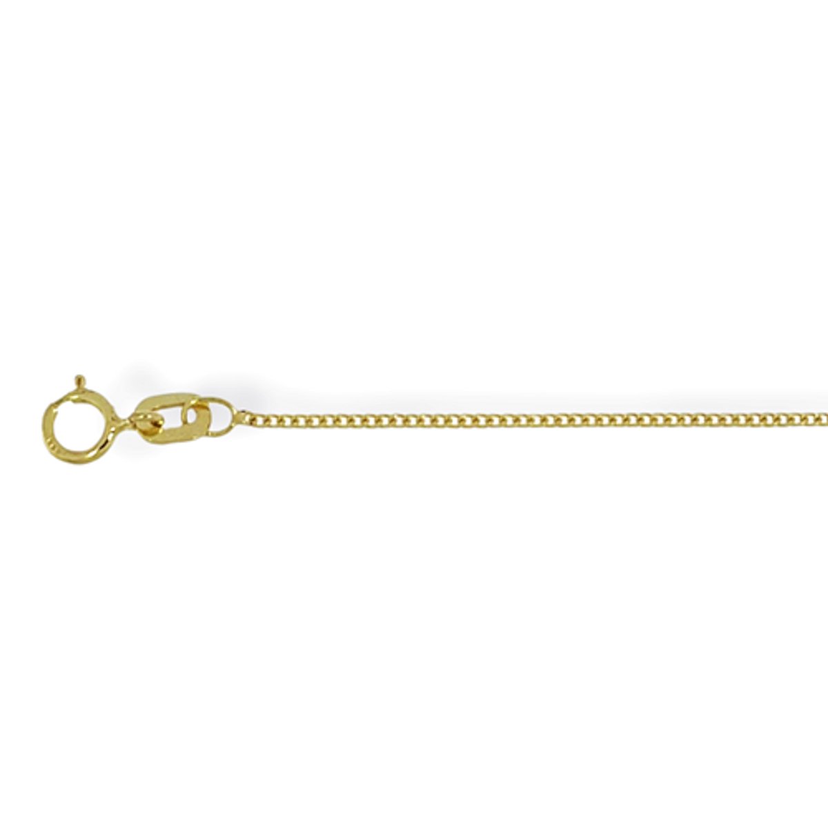 Gouden Gourmette Ketting 0.8 mm 41 cm 14 karaats