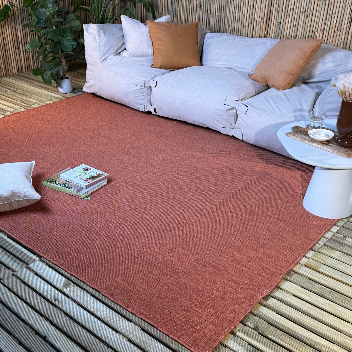 Buitenkleed Tone roest - Interieur05 - 160 x 230 cm - (M)