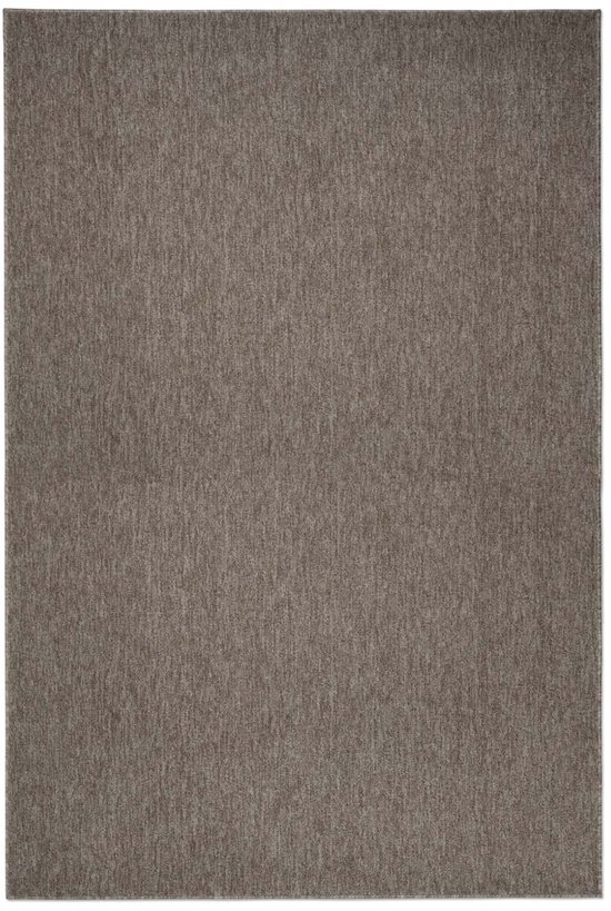 Tapis poils ras Lush - taupe/gris clair 240x340 cm