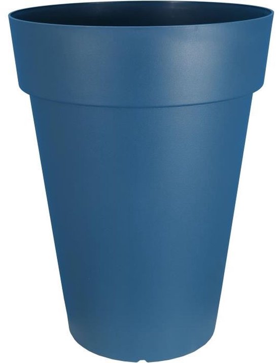 Jardinière RIVIERA SOLEILLA - Plastique - Hauteur 66 cm - Blauw