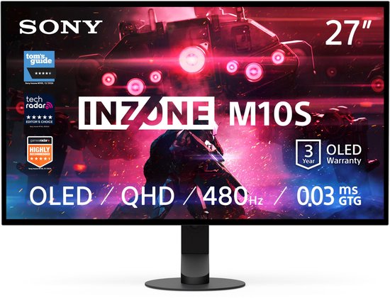 Sony INZONE M10S – 27 inch - OLED QHD – 480Hz - Gaming Monitor