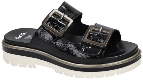 Ara -Dames - zwart - slippers & muiltjes - maat 39