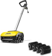 Bol.com Kärcher PCL 6 Rollers set Terrasreiniger - Incl. 4 rollers steen & 4 rollers hout - Lage druk - 4 Roterende borstels - I... aanbieding
