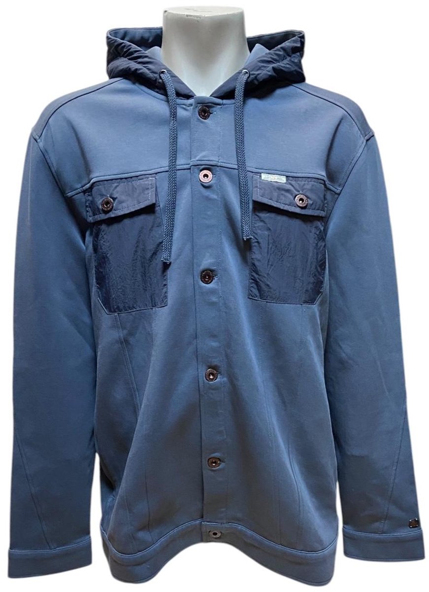 CAST IRON HOODED JACKET Art.Nr:CSW2308440 Blauw