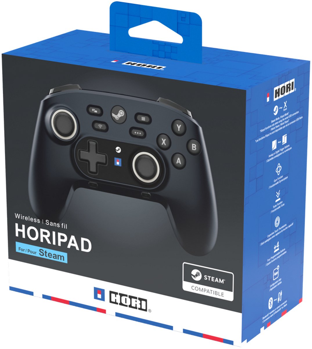 HORI - Draadloze Horipad - PC/Steam Deck - Zwart thumbnail 3
