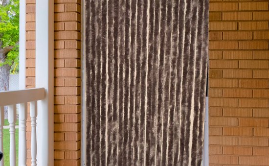 Kattenstaart vliegengordijn Taupe 90x220 cm van Merkloos — afbeelding 2