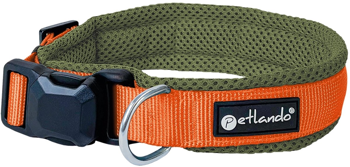 Petlando Magnetech Halsband Olive/Orange