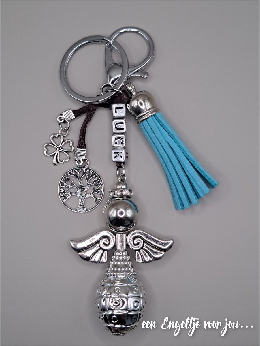 Beschermengel sleutelhanger - Geluksengel sleutelhanger - een Engeltje voor jou - Tashanger - Beschermengel - Geluksengeltjes - Tashanger - Sleutelhanger - Beschermengeltje - Guardian Angel - Gelukspoppetje