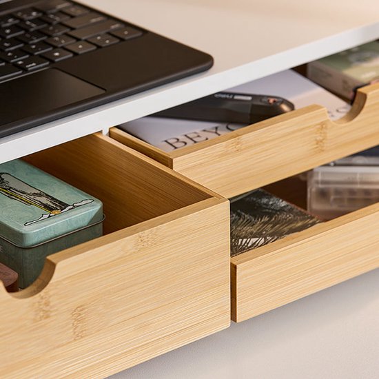 Monitor Stand Riser - Screen Elevation - Desk Organizer - Space -Saving ...