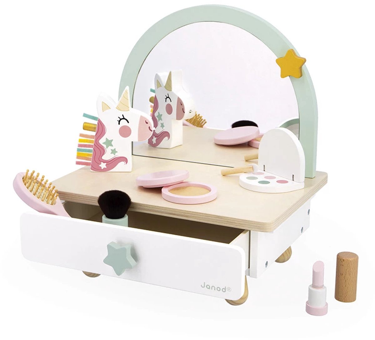 Janod - Unicorn - Houten kappers tafel — afbeelding 12